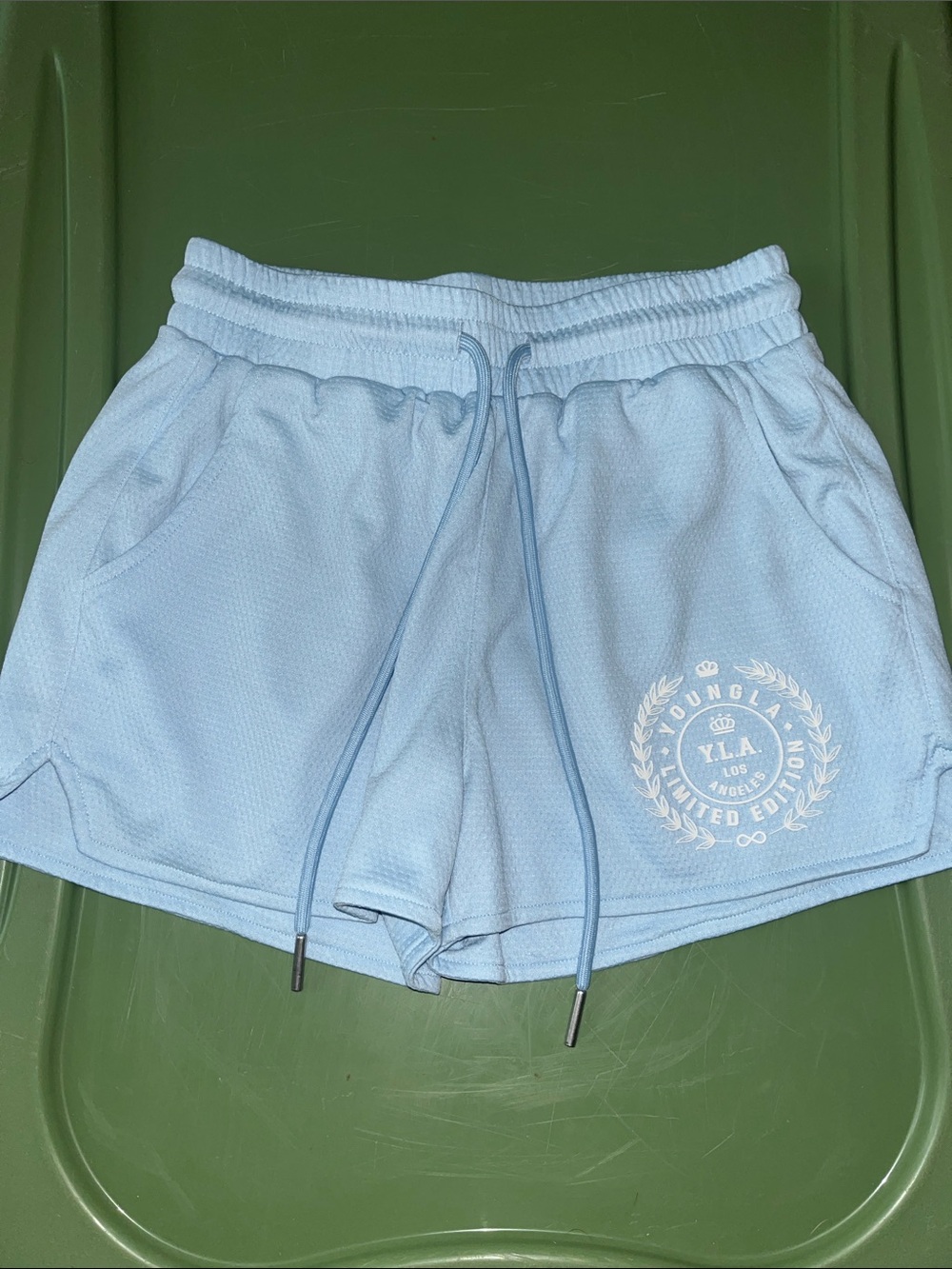 YoungLA Sky Blue Women's Athletic Drawstring Shorts
